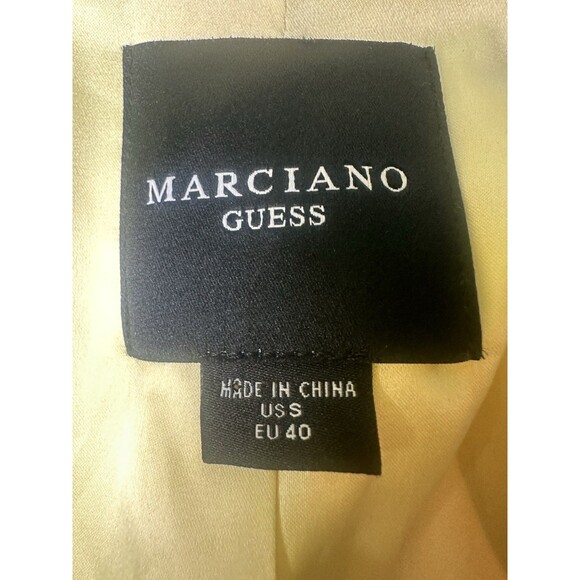 Guess Marciano Butter Yellow Floral Blazer Feminine Women's US‎ SMALL EU 40 - Picture 10 of 16